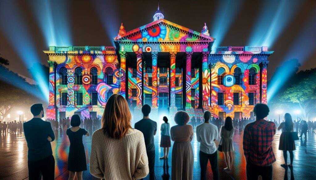 projection art installation