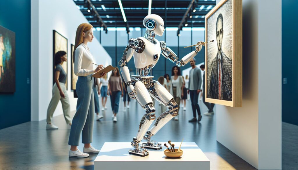 robot art installation